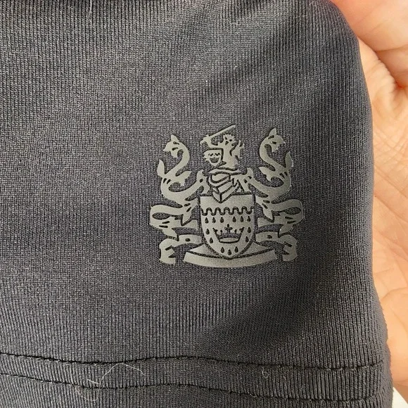 Aquascutum Black Quarter Zip‎ Long Sleeve Pullover Top Women's Size Large - Picture 4 of 7